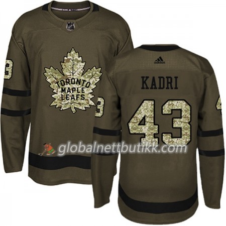 Toronto Maple Leafs Hockeydrakt Nazem Kadri 43 2017-2018 Camo Grønn Adidas Authentic - Herre